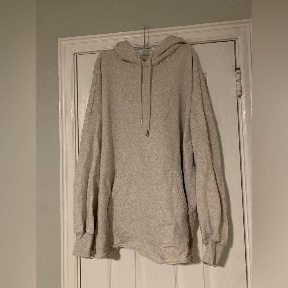 Athleta Women's Light Gray Oversized Hoodie